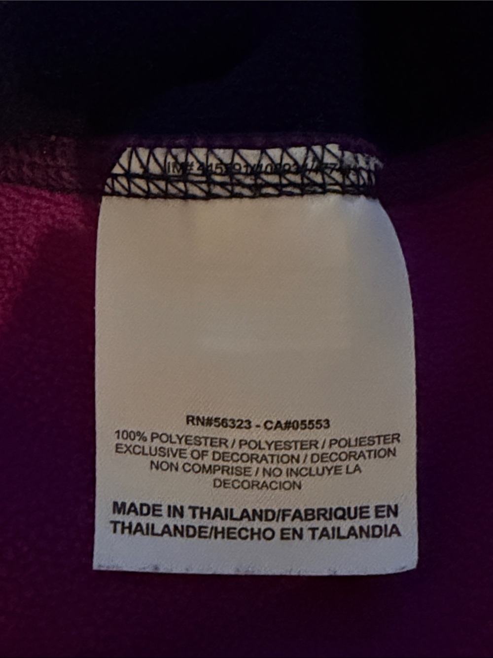 Nike Magenta & Navy Raglan Pullover Hoodie - Picture 4 of 4